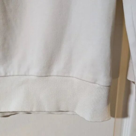 COS | Draped Neck Sweatshirt in White - Picture 7 of 11